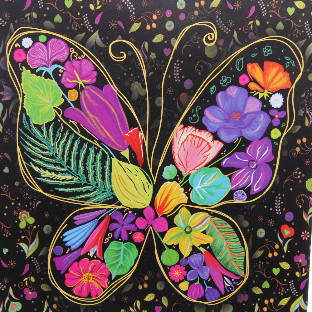 Пакет подарочный «Яркие краски» 17,5*25*7 см, микс