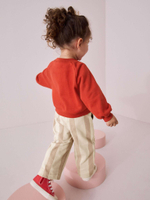 Толстовка и брюки в комплекте для девочки Next B15-173, Красный, Бежевый