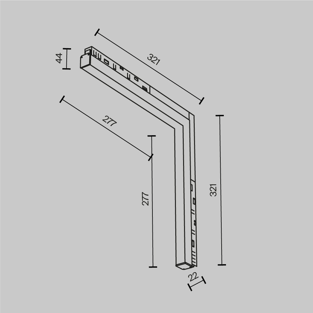 Трековый светильник Technical TR102-24W-DS-W