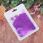 Конфетти «Звездочки галограмма» 15 г (2 см), Фиолетовый