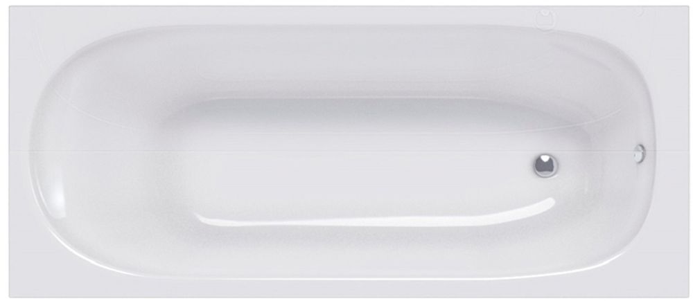 Ванна встраиваемая SEQUENT NEW, 170x80, литьевой мрамор, белый глянец, BT-SEQNEW17080-WG