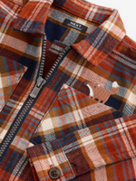 Рубашка на молнии для мальчика Next K83-320, Кирпичный, Синий