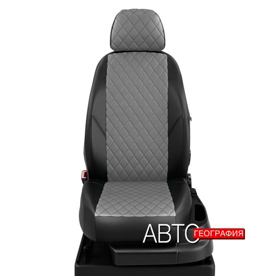 Чехлы на сиденья Citroen C-Crosser (2007-2013) из экокожи "Ромб"