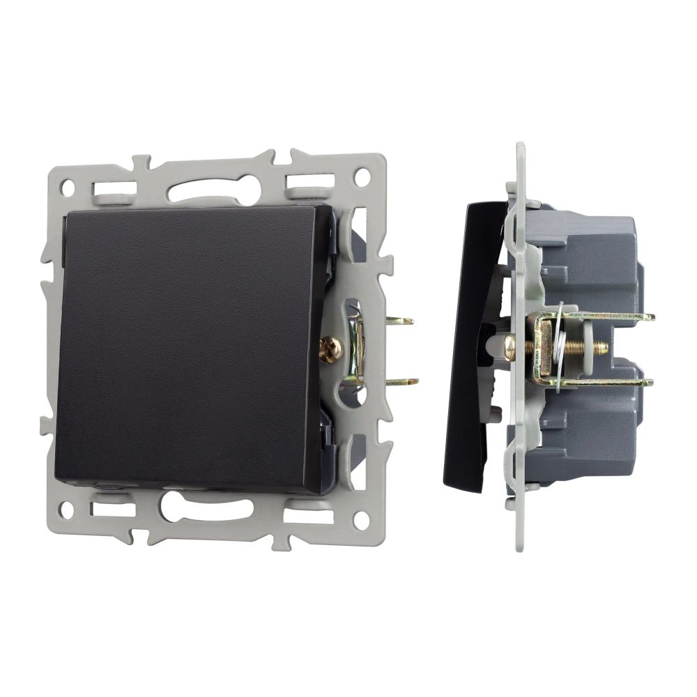 Механизм выключателя одноклавишный перекрёстный SWT-MKX1-PL-BK (250V, 16A) (Arlight, -) 043719