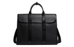 COACH Gotham Pebbled Leather With Refined Calfskin Computer Briefcase Large Men"s Black