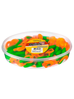 Твистер несъедобный Helios Credo 3,35"/8,5 см White & Green 100шт. (HS-11-016-N)