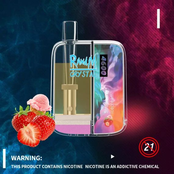 RandM 4600 Crystal - Strawberry Ice Cream (5% nic)