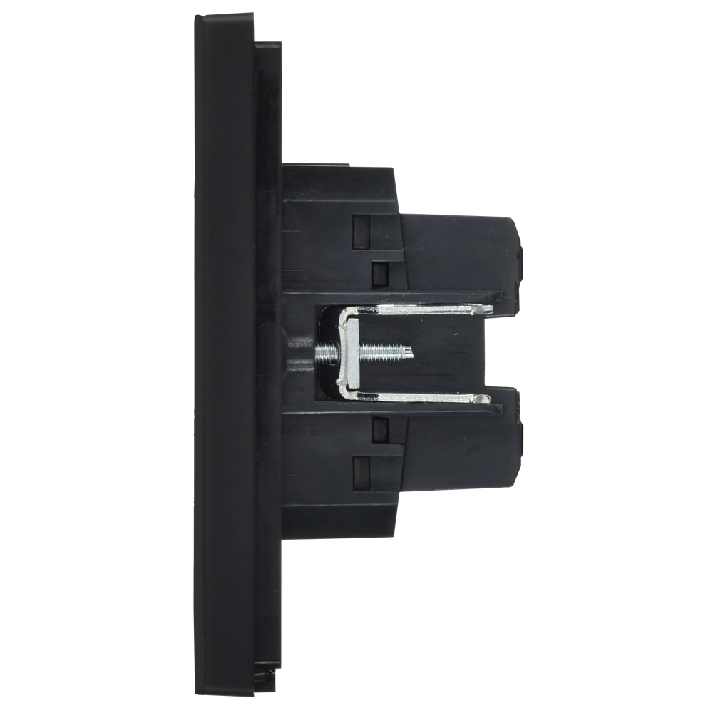 FORTE&PIANO Выключатель 2-клавишный перекрестный 10А FP109M металл черный IEK