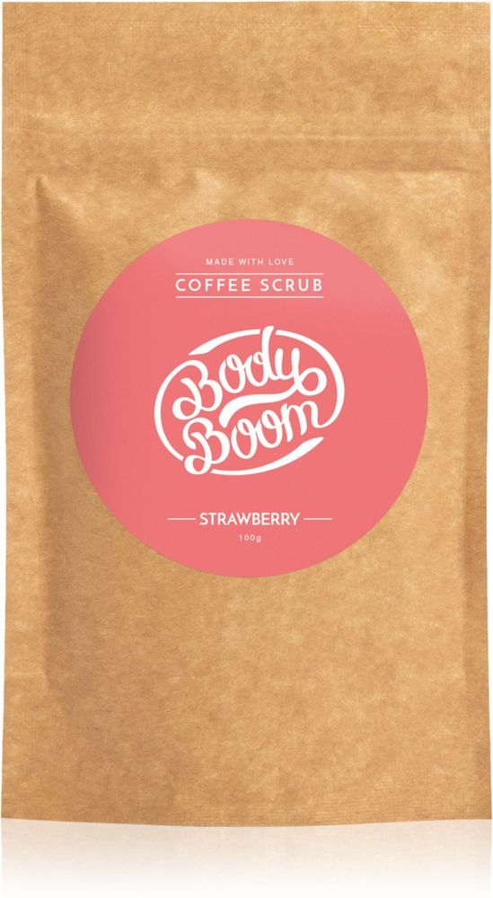 BodyBoom кофейный скраб для тела Strawberry