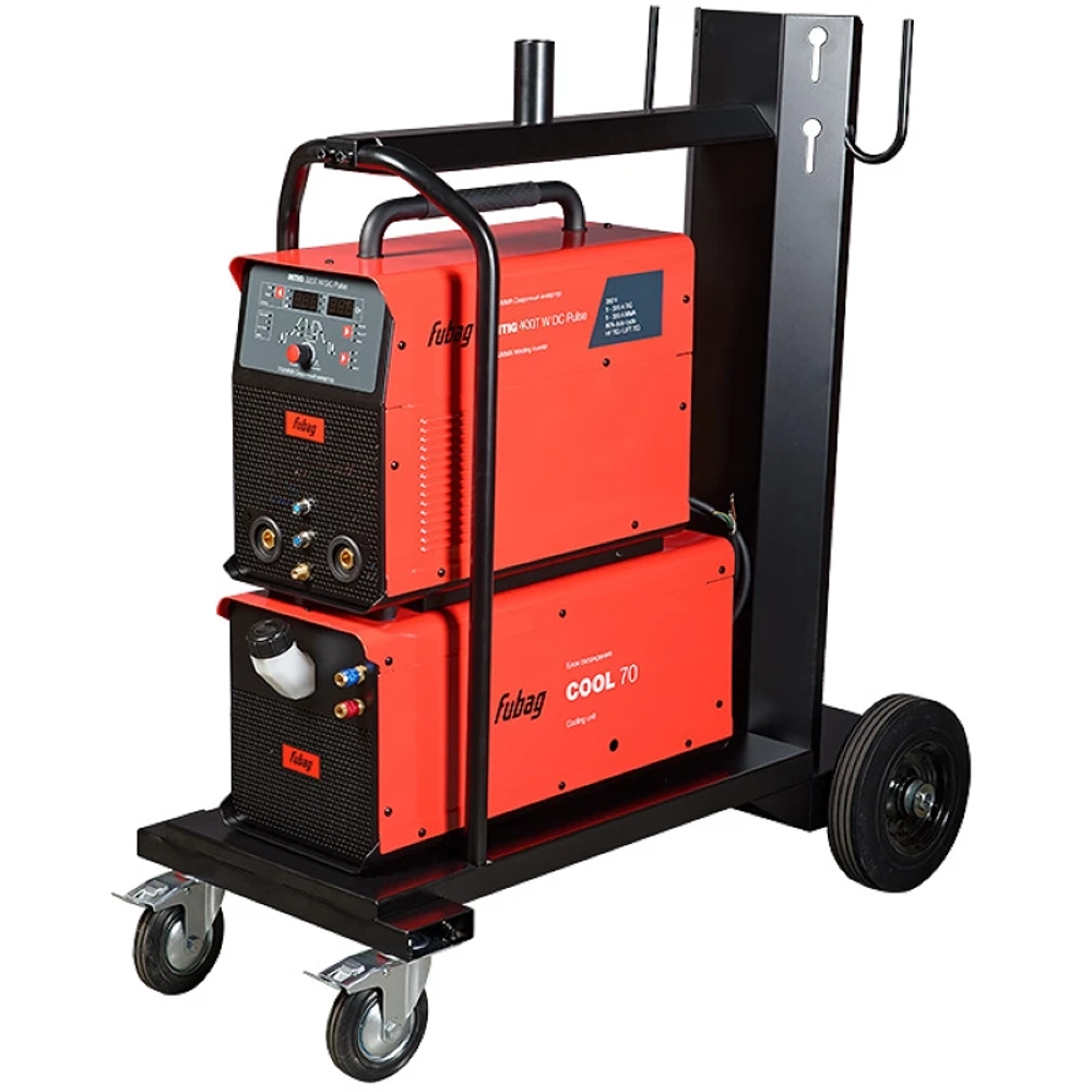 FUBAG INTIG 400 T W DC ПУЛЬС (PULSE) сварочный полуавтомат инверторный с горелкой FB TIG 18 5P 4m, блоком ж/о Cool 70 и тележкой 31454.5