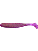 Приманка силиконовая Keitech Easy Shiner 4" PAL #01 Chartreuse Red Flake, 3 упаковки по 7 штук