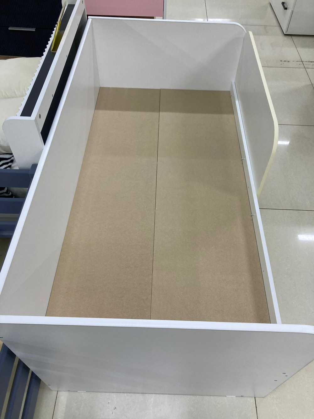 Кровать-софа Бабочка белый/тирамису