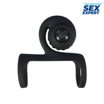 Черная вибронасадка на пенис Sex Expert