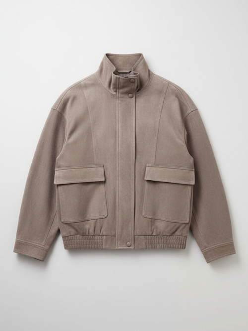 Куртка с замшевой фактурой