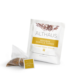 Чайный напиток травяной Althaus Rooibush Vanilla Toffee в пирамидках, 15 шт