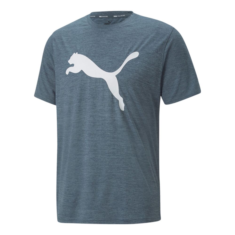 Мужское теннисное поло Puma Train Fav Heather Cat T-Shirt Men - Blue, White