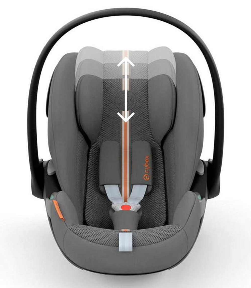 Коляска Cybex Balios S Lux TPE complete Cloud G Lava Grey Plus Base G 4 в 1 Stormy Blue с дождевиками
