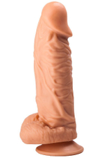 Фаллоимитатор с ярко выраженной головкой - 21 см.