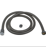 Шланг для душа MELODIA ANTI-TWIST 1/2"*1/2" конус нерж. d14мм, L150см,2-й зажим оруж.ст. MKP20349BL_gn