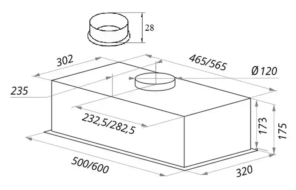 Кухонная вытяжка MAUNFELD Crosby Push 60 черный фото 5