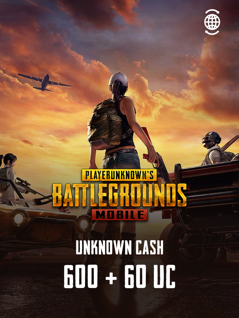 Игровая валюта PUBG Mobile 600 + 60 UC [Цифровая версия]