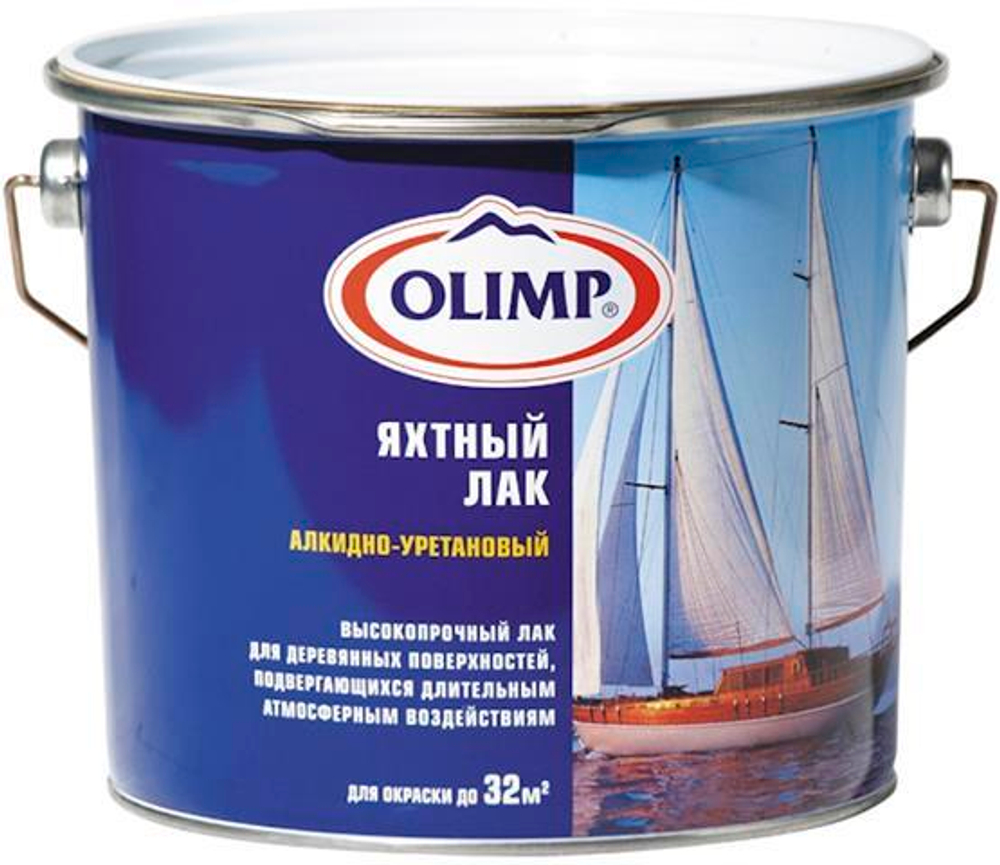 Лак яхтный Олимп п/матовый (0,9л)