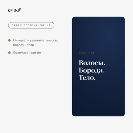 1922 by J.M. Keune Шампунь для волос и тела универсальный 1922 Essential Shampoo 1000 мл