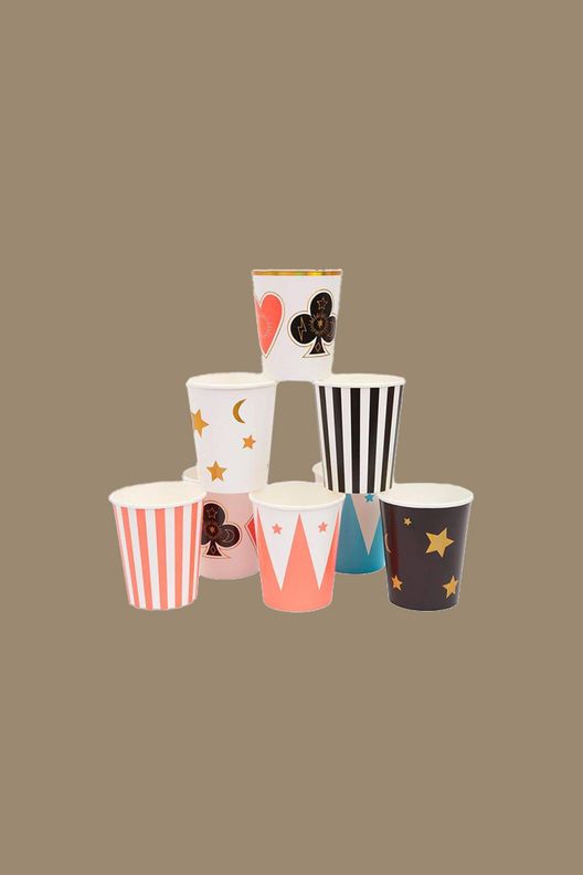 Стаканы "Фокусы" (в наборе 8 шт) / Meri Meri