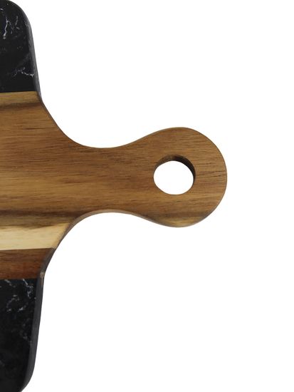 Доска сервировочная из акации и мрамора Kamille KM 10081 (40х22х1,3 см.)