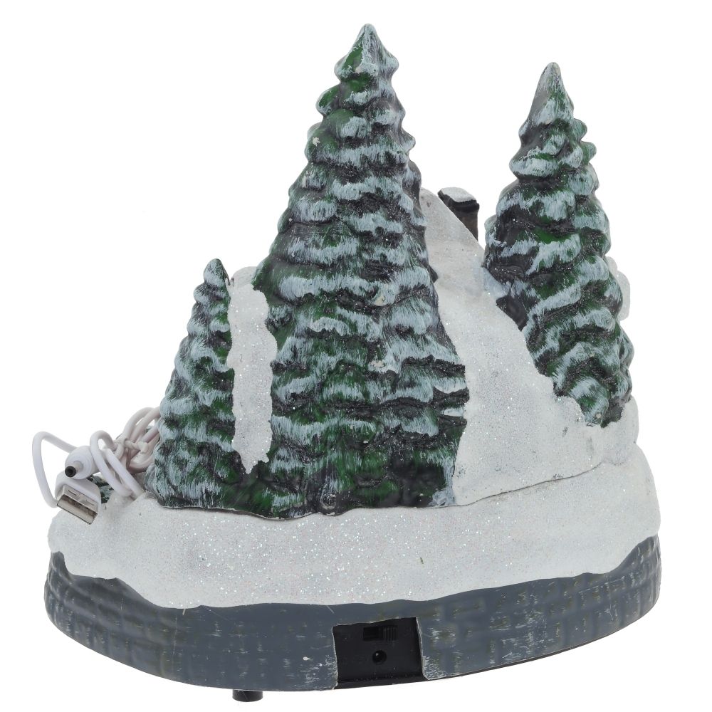 GAEM Фигурка декоративная "Рождество" (подсветка, движение, 3xAA, н/п), L19 W18 H20,5 см