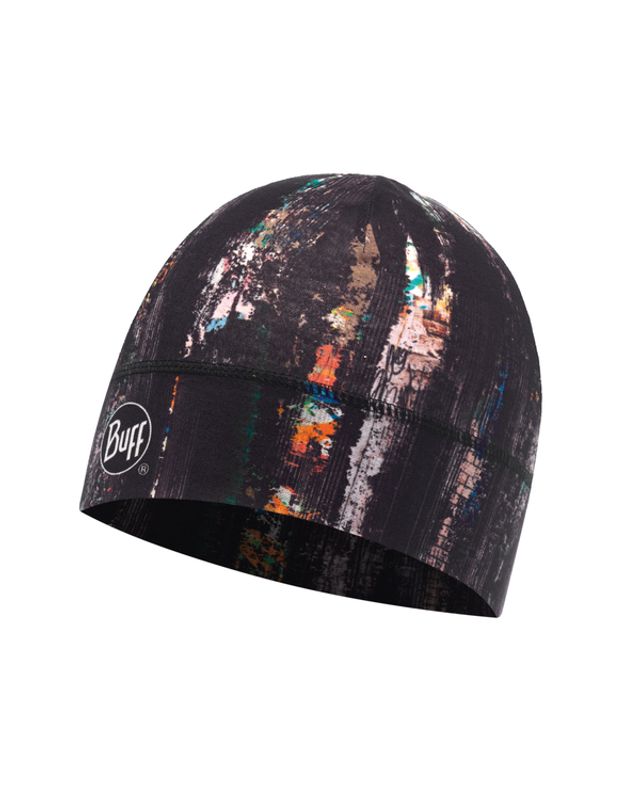 Тонкая полиэстровая шапка Buff Graffiti Black Фото 1