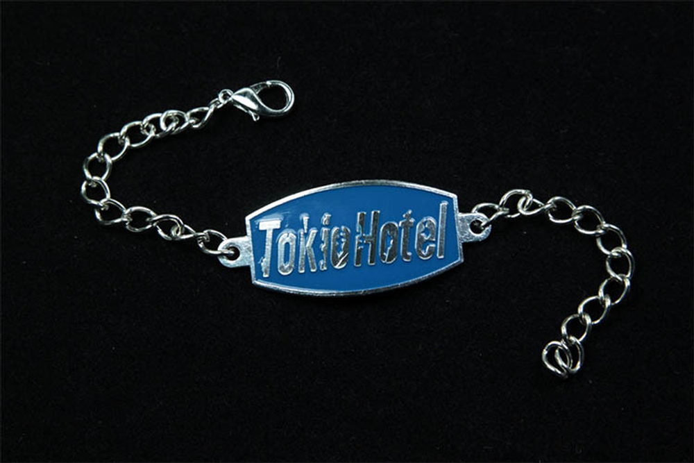 Браслет алюминиевый Tokio Hotel синий