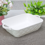 Блюдо для запекания 24см прямоугольное, фарфор