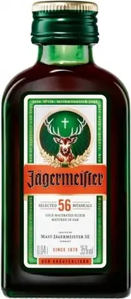 Ликер Ягермайстер травяной 0,04 л 35% Германия