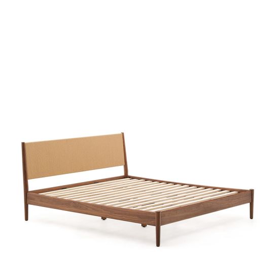 Кровать Elan из шпона и массива ореха со шнуром 160 x 200