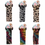 Повязка на голову «Britney Room», принт леопард, микс 4 цвета 20*7см