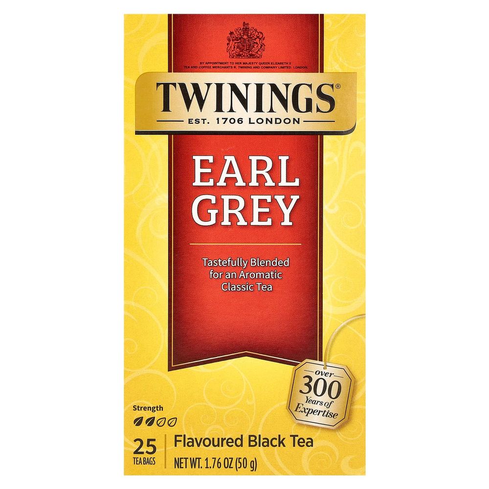 Twinings, Классический чай "Эрл Грей", 25 пакетиков, 1.76 унций (50 г)
