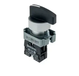 Переключатель, короткая ручка, черный, 2 полож., 1NO, с фикс-возвр., мет. MTB2-BDZ114 арт.: 58186