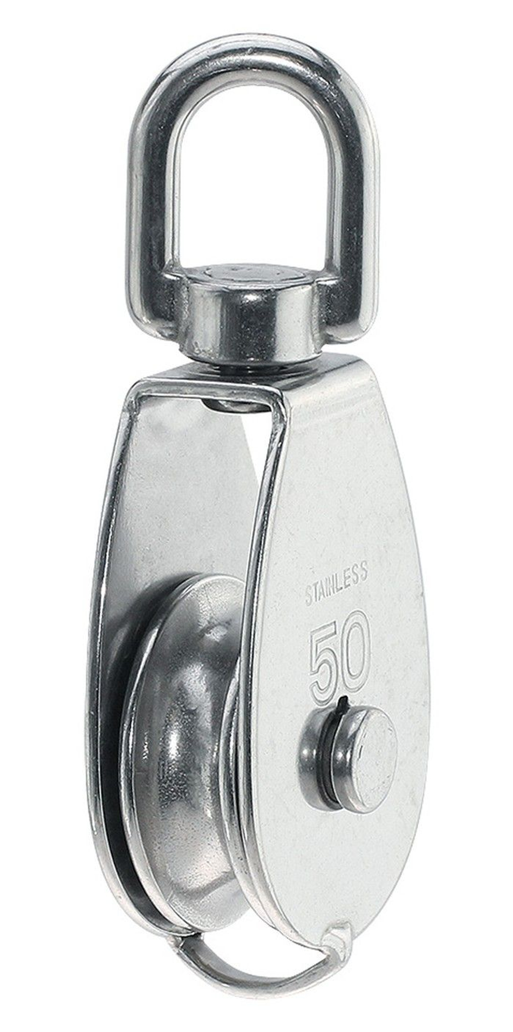 Блок одношкивный с вертлюгом "Мореман", 50 мм (10258938).