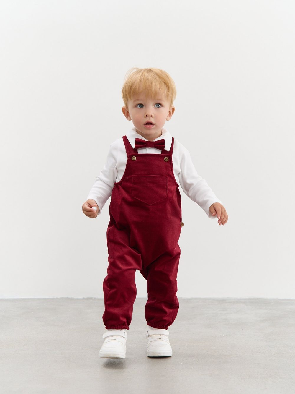 Полукомбинезон вельветовый "Бордо" 0+