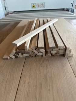 брусок деревянный дуб РУСТИК 21х10х470мм(20шт) для творчества, хобби и поделок