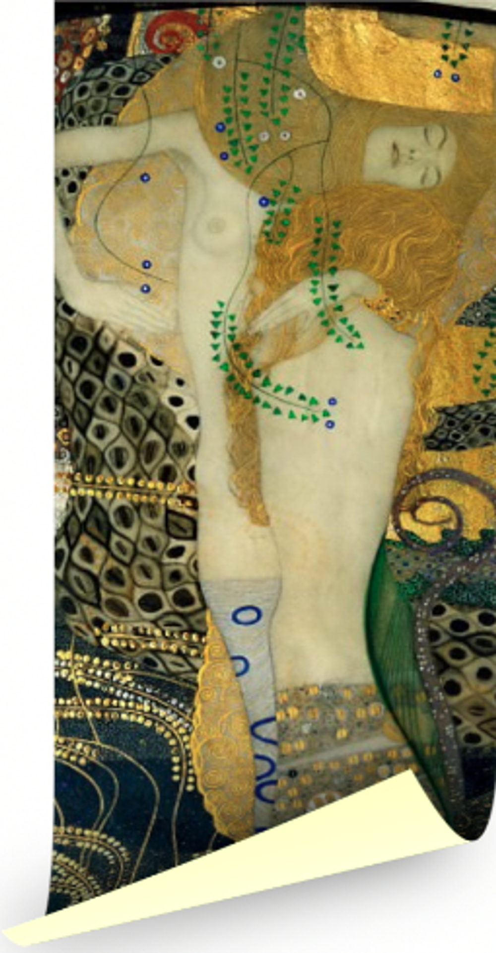 Картина для интерьера Водяные змеи I, художник Климт, Густав, печать на холсте Настене.рф