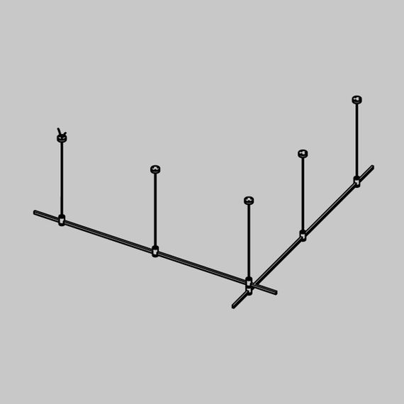 Основание на тросовых подвесах Hang для трековых светильников Maytoni Technical Flarity TFC-Flar-H06-BS