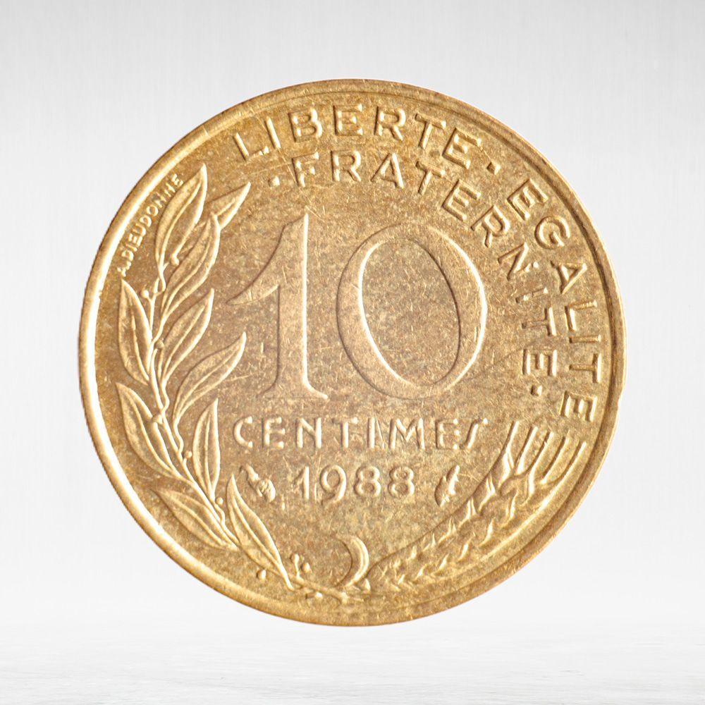 France, 10 Centimes 1988, VF