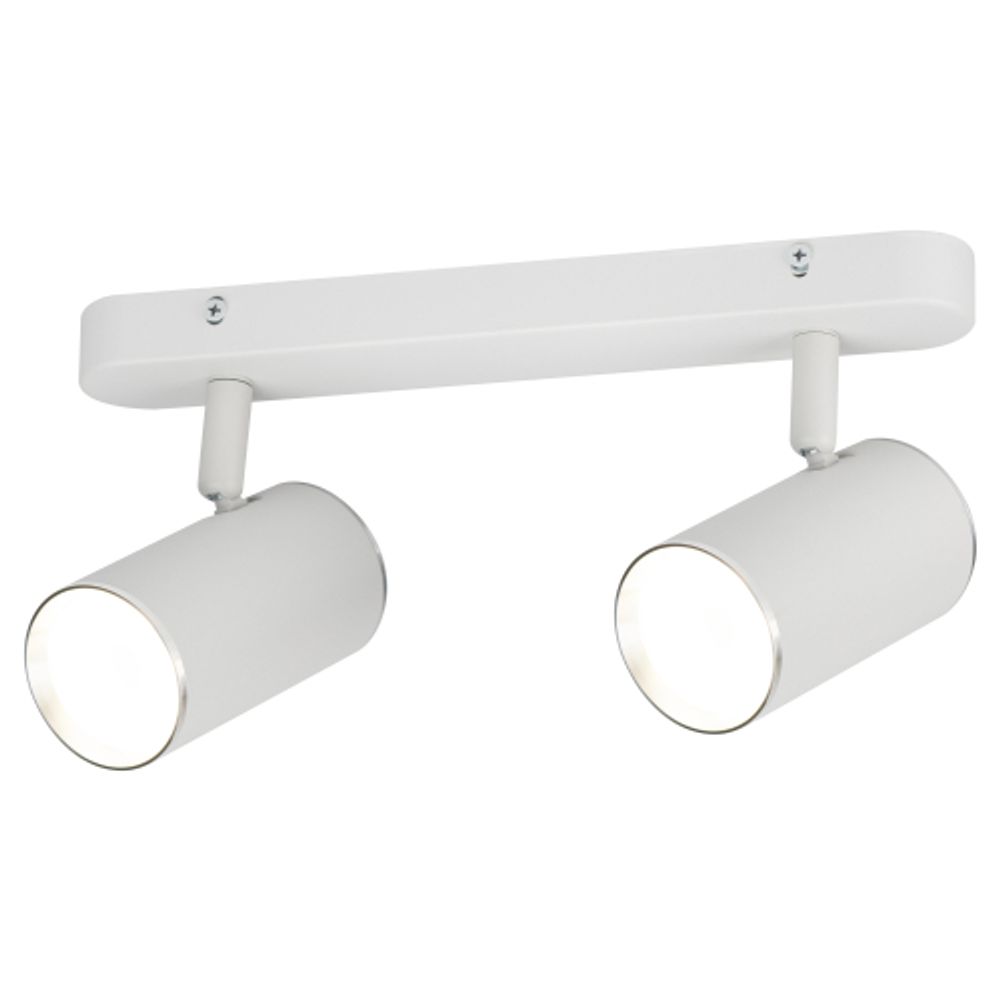 Светильник настенно-потолочный спот ЭРА OL35-2 WH MR16 GU10 IP20 белый хром