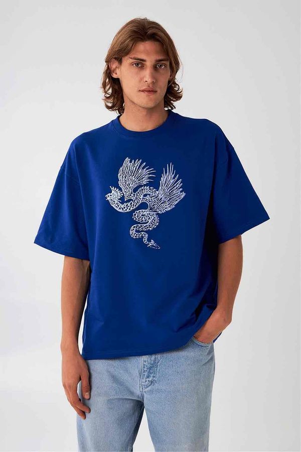 Футболка HELGI INGVARR Аспид Синяя - фото 4