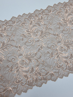 Кружево эластичное коричневое КС54 (22,5 см)