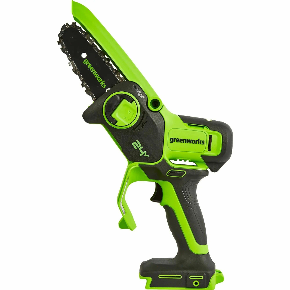 Цепная пила аккумуляторная GREENWORKS G24MCS10 24В,10см,1/4-1.1-28 без АКБ и ЗУ (2008207)