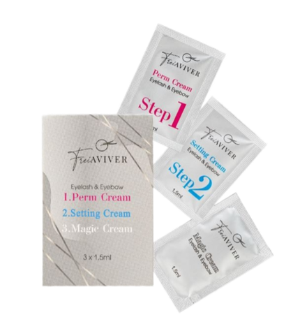 Набор составов для ламинирования ресниц и бровей FreiAVIVER (3*1,5 мл)