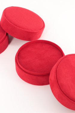 Круглый картонный футляр «Франческа» под комплект украшений